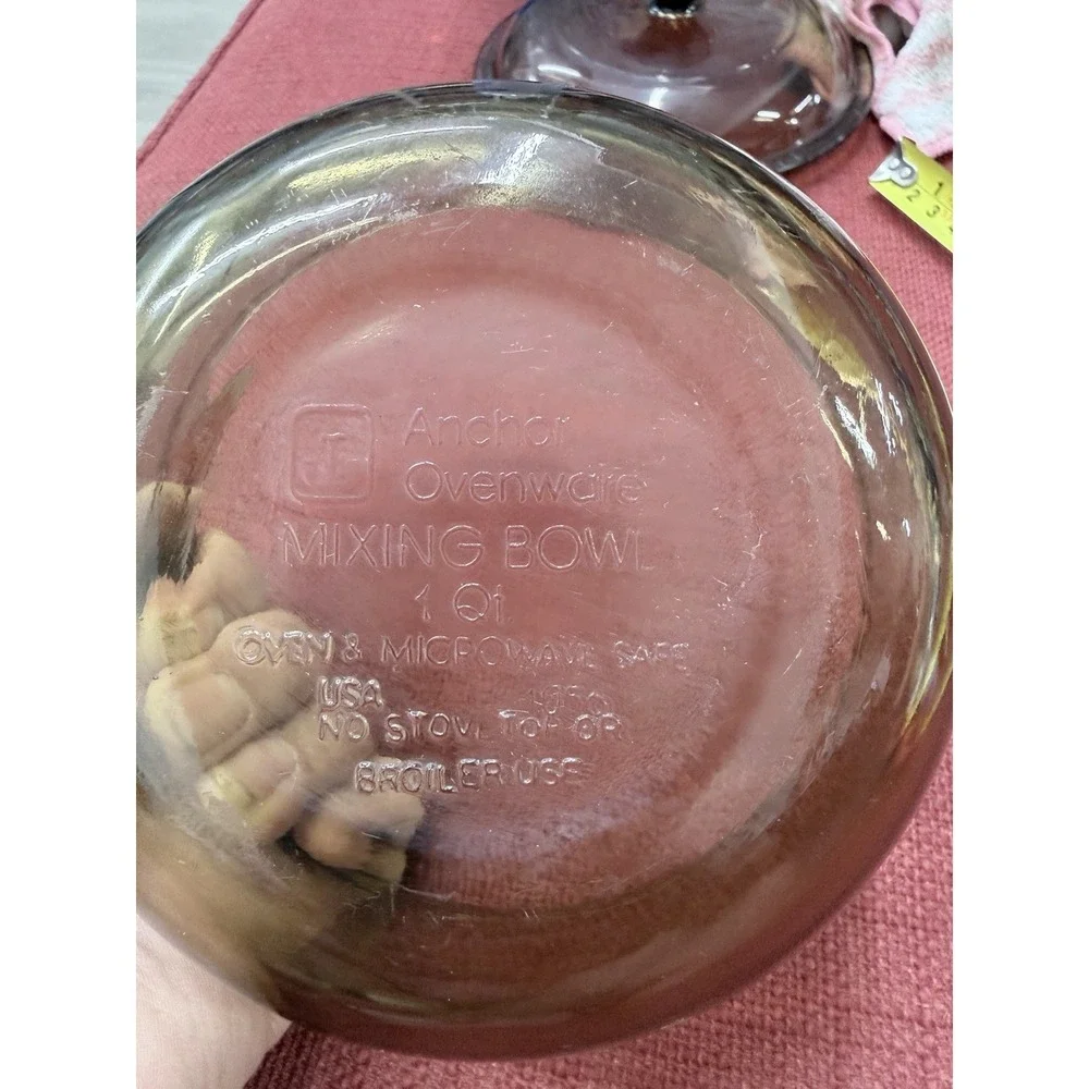 Anchor Hocking 1 Quart Mixing Bowl‎ No Lid Brown Color Kitchen Cooking